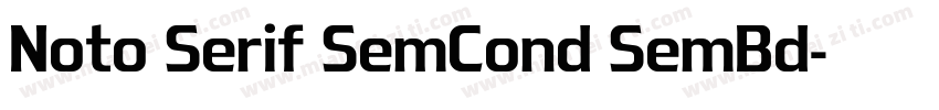 Noto Serif SemCond SemBd字体转换